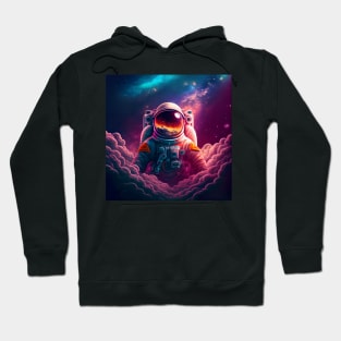 Astronaout staring back at the cosmos Hoodie